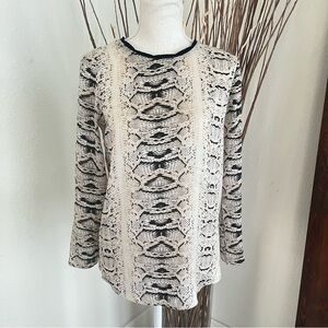 Zara Animal Print Blouse Size XS